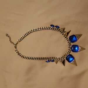 Blue and Gold Vintage Necklace